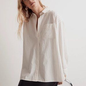 The Signature Poplin Oversized Shirt in Stripe